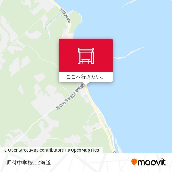 野付中学校地図