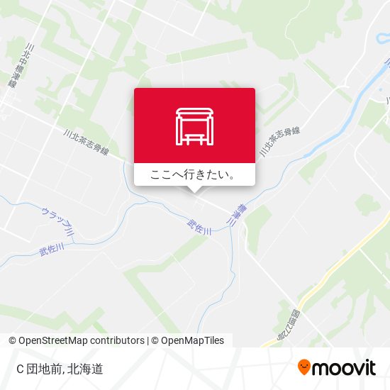 Ｃ団地前地図