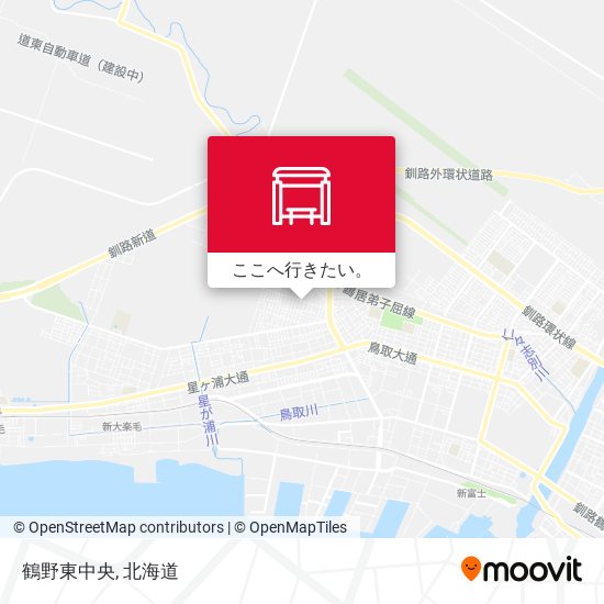 鶴野東中央地図