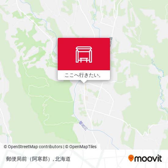 郵便局前（阿寒郡）地図