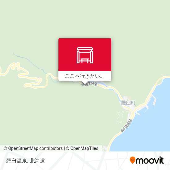 羅臼温泉地図