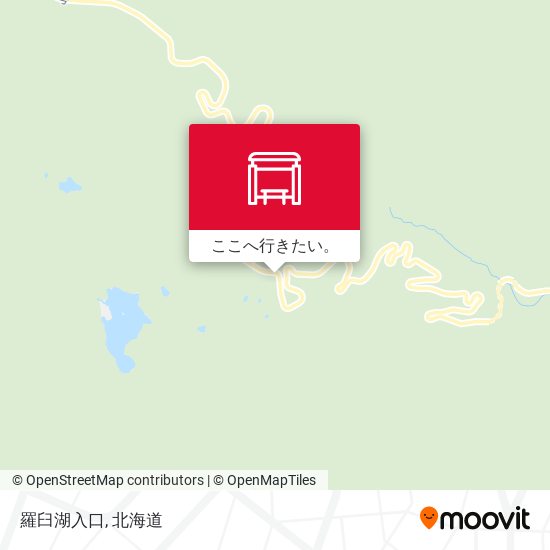 羅臼湖入口地図