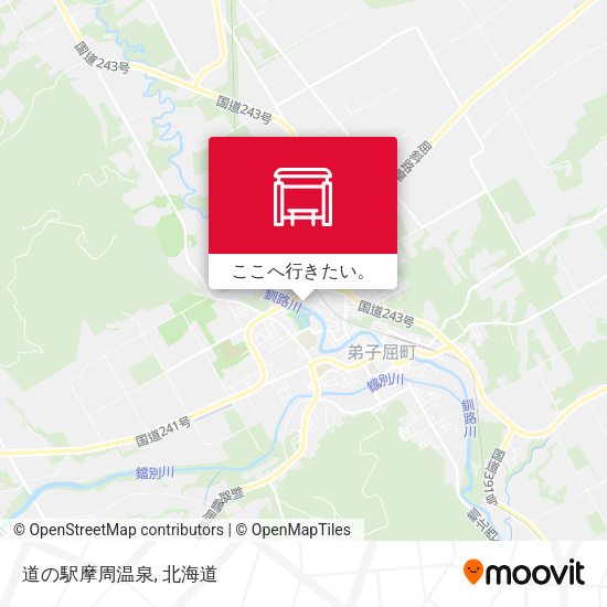 道の駅摩周温泉地図