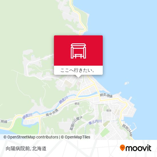 向陽病院前地図