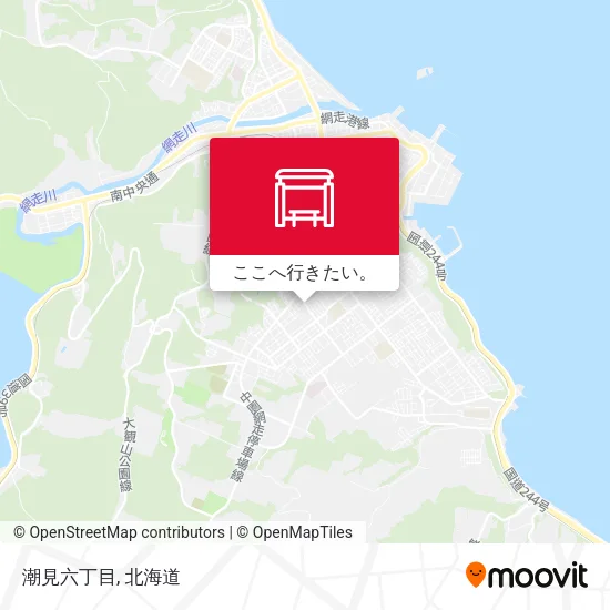 潮見六丁目地図