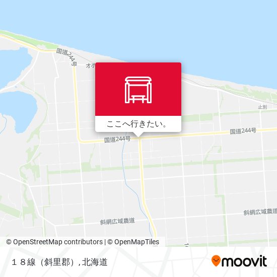 １８線（斜里郡）地図