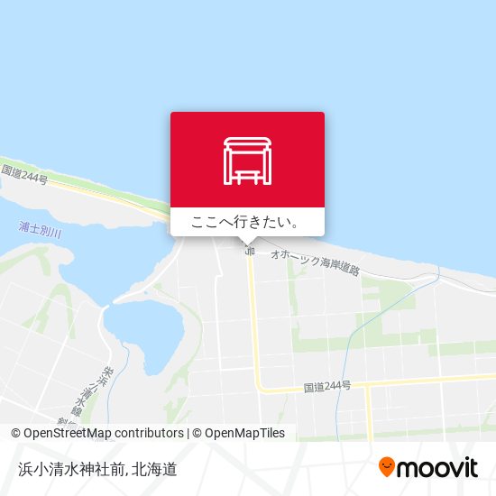 浜小清水神社前地図