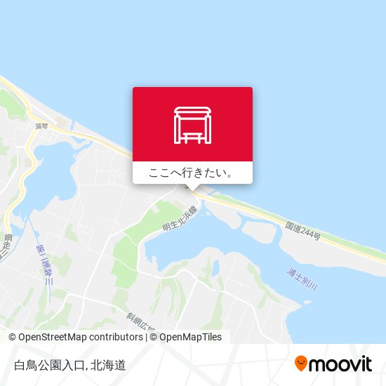白鳥公園入口地図