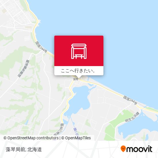 藻琴局前地図