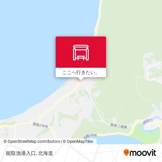 能取漁港入口地図