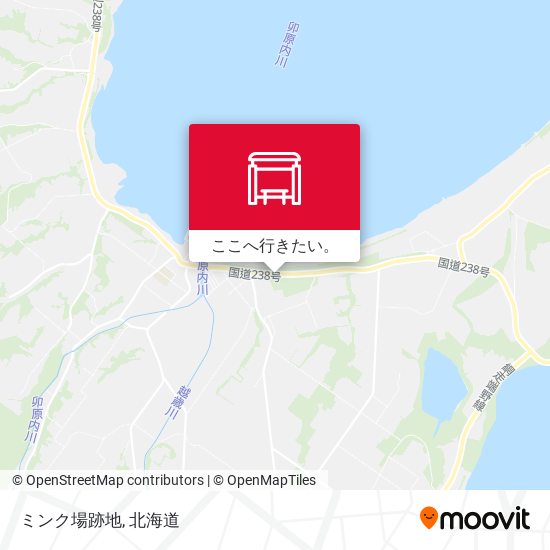 ミンク場跡地地図
