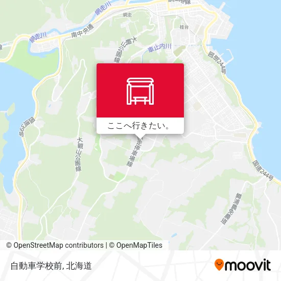 自動車学校前地図