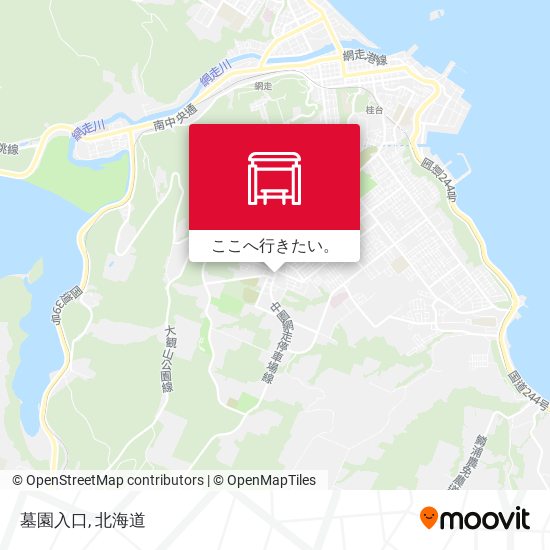 墓園入口地図
