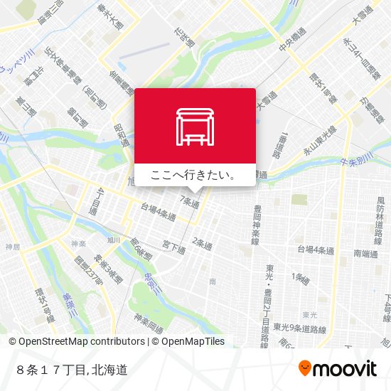 ８条１７丁目地図