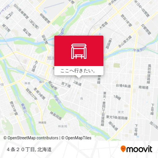 ４条２０丁目地図