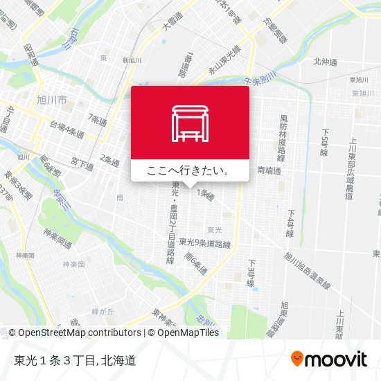 東光１条３丁目地図