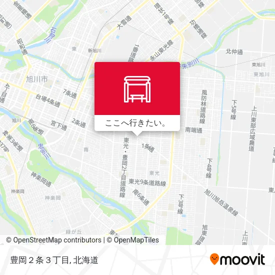 豊岡２条３丁目地図