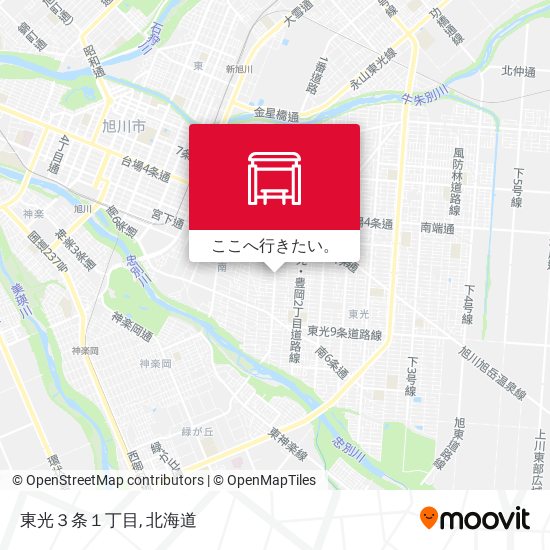 東光３条１丁目地図