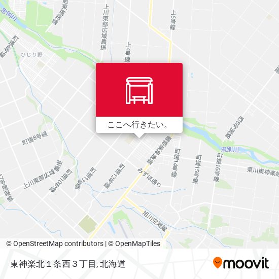 東神楽北１条西３丁目地図