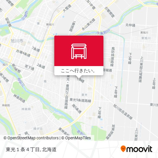 東光１条４丁目地図