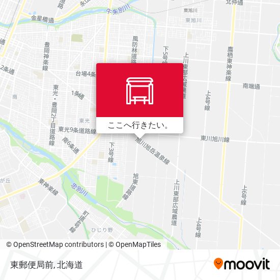 東郵便局前地図