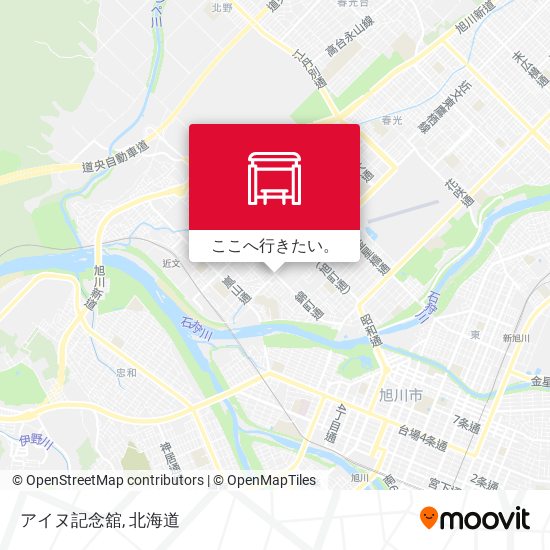 アイヌ記念舘地図