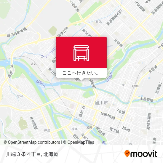 川端３条４丁目地図