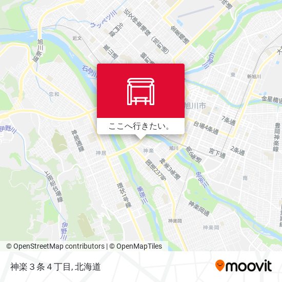 神楽３条４丁目地図