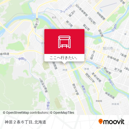 神居２条６丁目地図