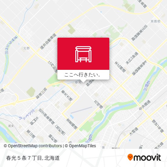 春光５条７丁目地図