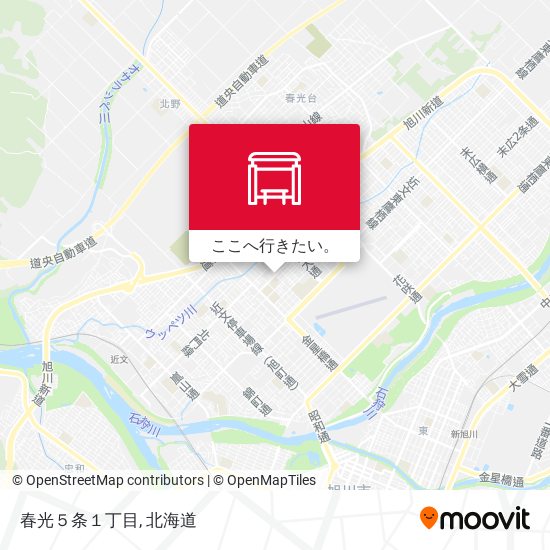 春光５条１丁目地図