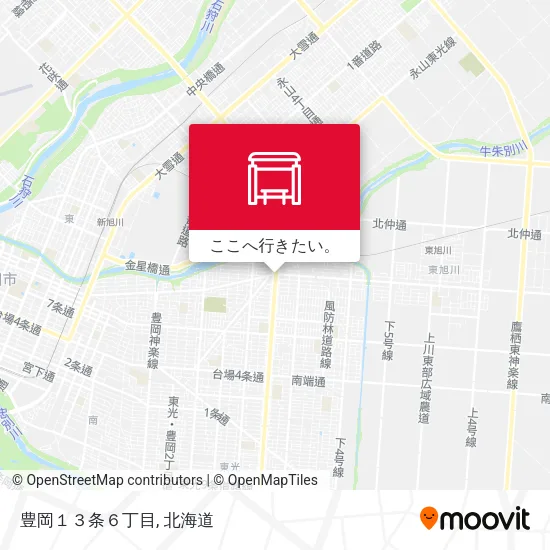 豊岡１３条６丁目地図