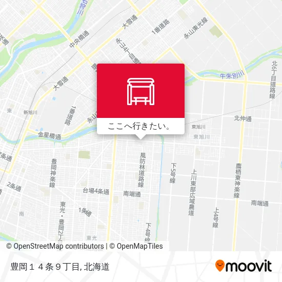 豊岡１４条９丁目地図