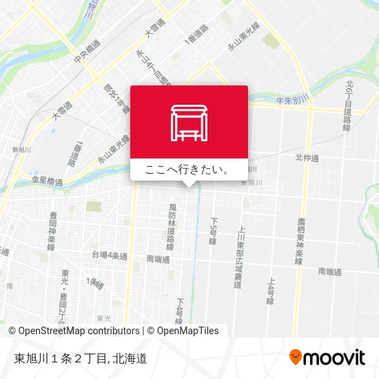 東旭川１条２丁目地図