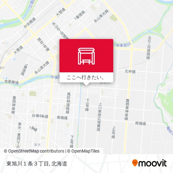 東旭川１条３丁目地図