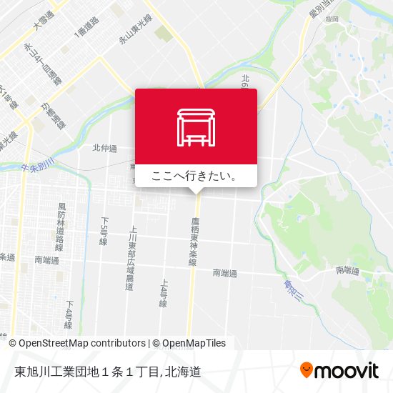 東旭川工業団地１条１丁目地図