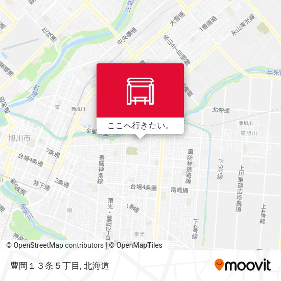 豊岡１３条５丁目地図