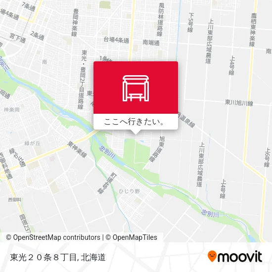 東光２０条８丁目地図