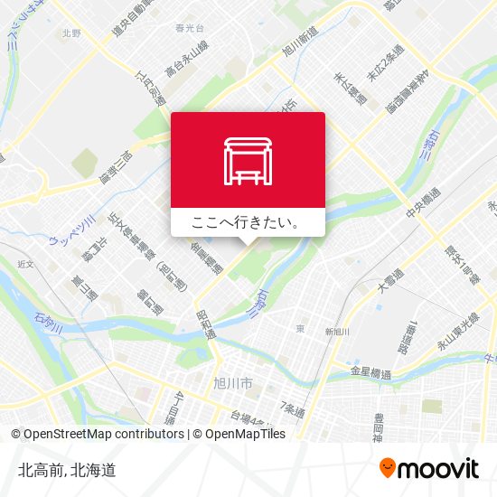 北高前地図