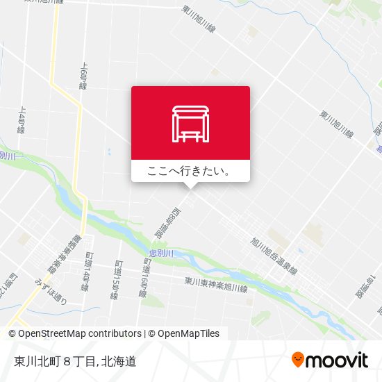 東川北町８丁目地図