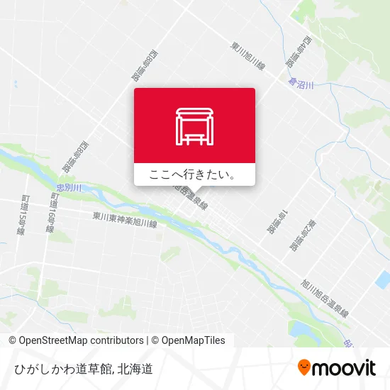 ひがしかわ道草館地図