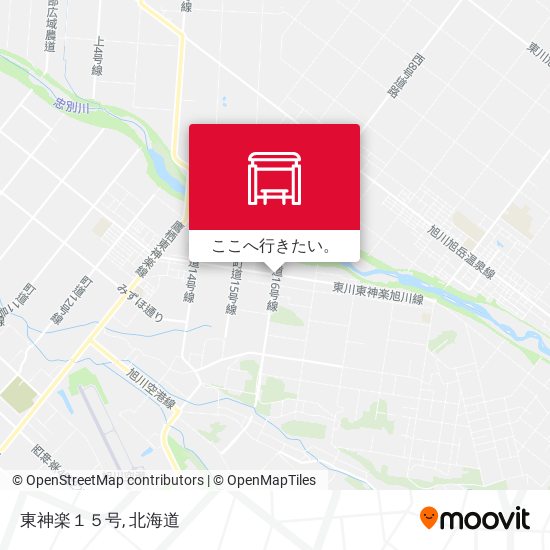 東神楽１５号地図