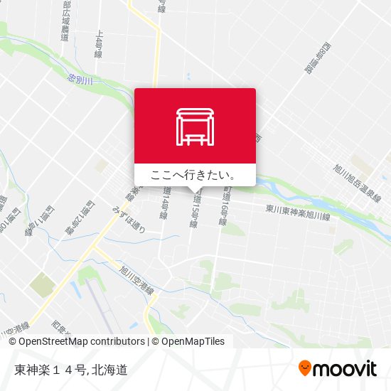東神楽１４号地図