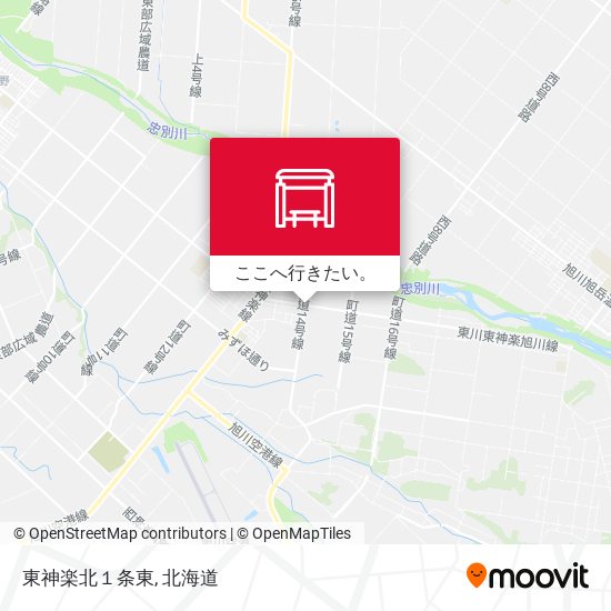 東神楽北１条東地図