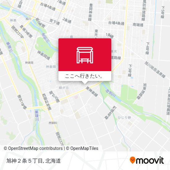 旭神２条５丁目地図