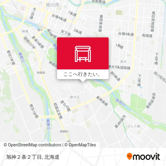 旭神２条２丁目地図