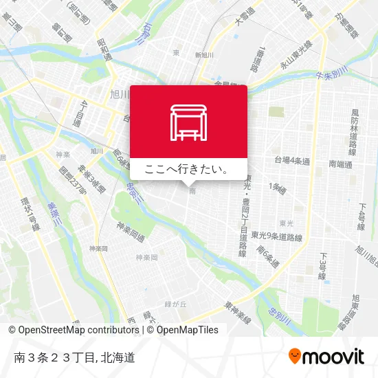 南３条２３丁目地図