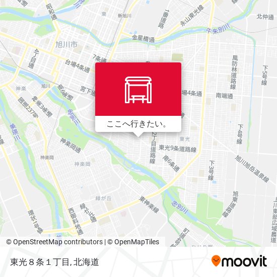 東光８条１丁目地図
