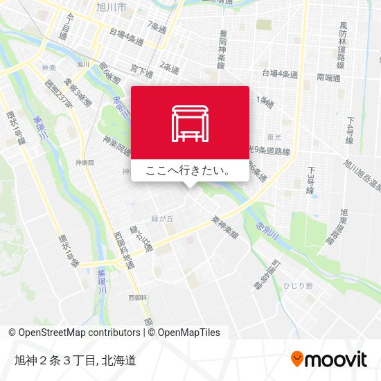 旭神２条３丁目地図