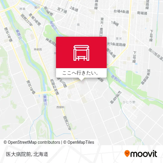 医大病院前地図